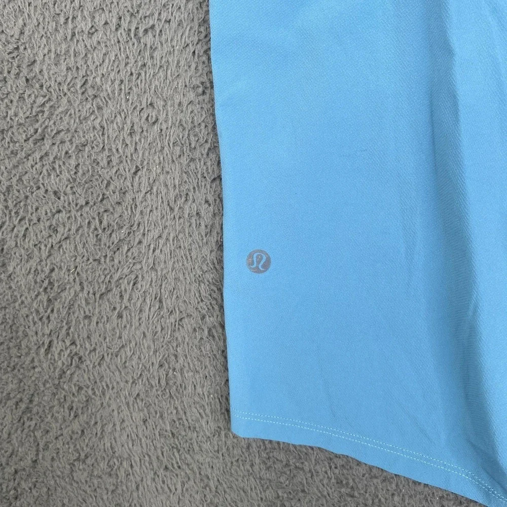 Lululemon License To Train LTT Shorts Mens Small Light Blue Zip Pockets Drawcord